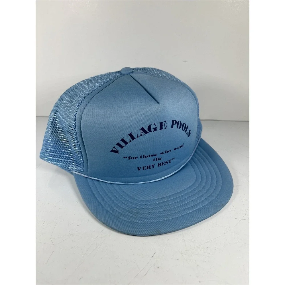 Vintage Village Pools Civic Trucker Cap‎ Snapback Hat Local Workwear